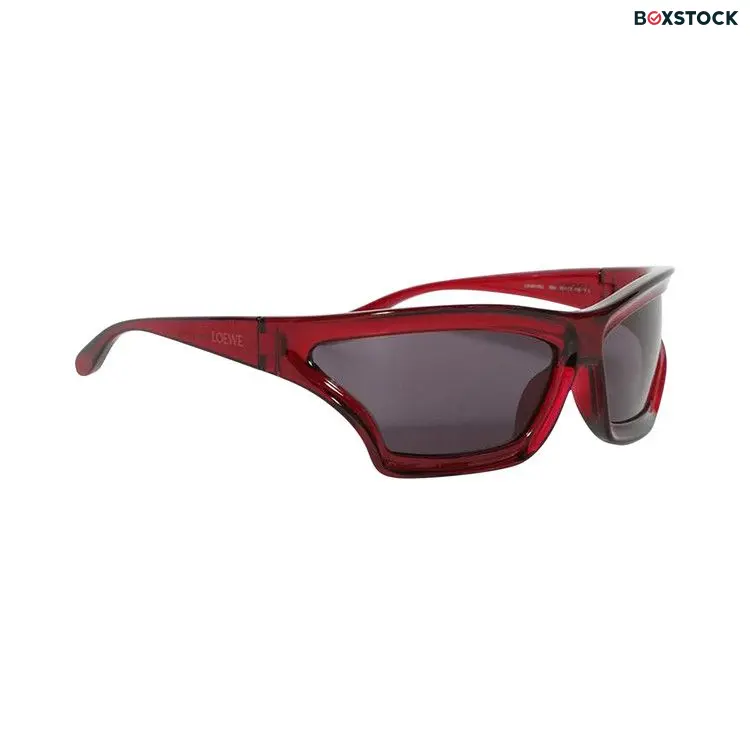 Loewe Arch Mask Sunglasses 'Shiny Red/Smoke' Fall/Winter 2024