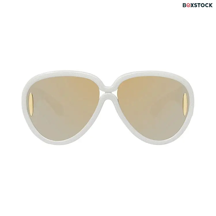 Loewe x Paula's Ibiza Pilot Mask Sunglasses 'White' Fall/Winter 2024