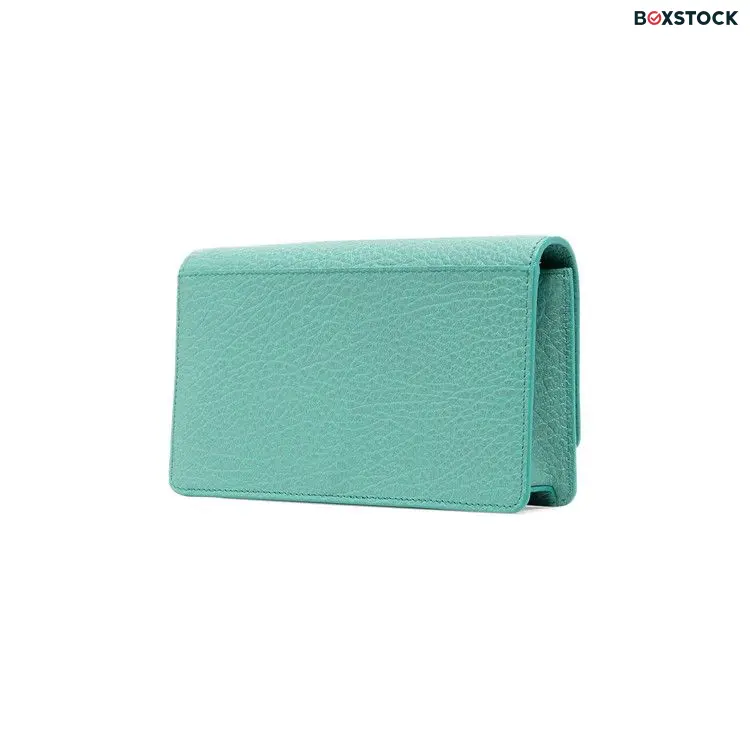 Maison Margiela Four Stitches Leather Wallet On Chain 'Green' Fall/Winter 2023