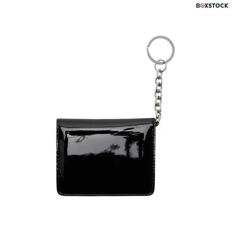 Maison Margiela Patent Keyring Card Holder 'Black'