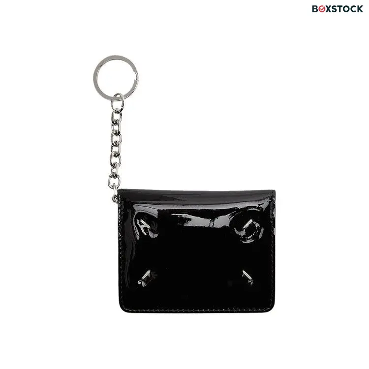 Maison Margiela Patent Keyring Card Holder 'Black'