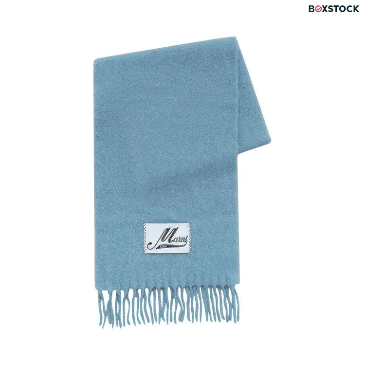 Marni Alpaca Scarf 'Lake' Teal Fall/Winter 2024