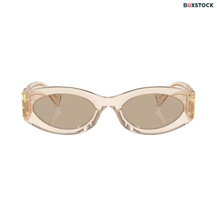 Miu Miu Glimpse Sunglasses 'Sand/Transparent Dark Brown' Fall/Winter 2024