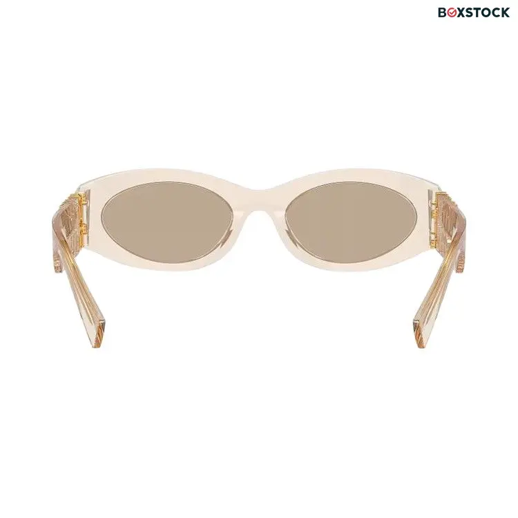 Miu Miu Glimpse Sunglasses 'Sand/Transparent Dark Brown' Fall/Winter 2024