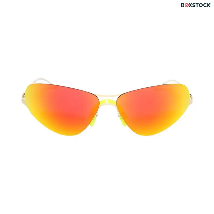 Mykita Alpine Sunglasses 'Glossy Gold/Orange Flash' Fall/Winter 2024