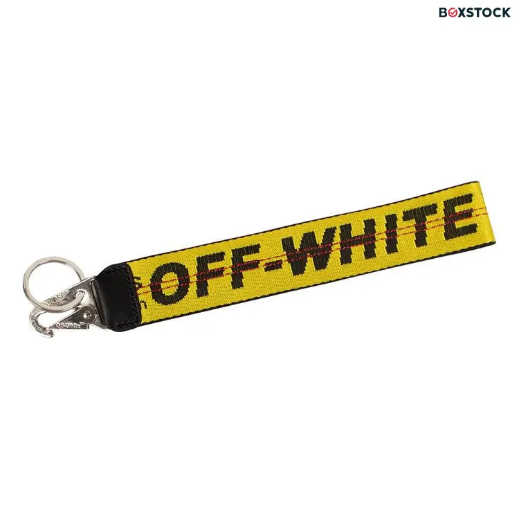 Off-White Industrial Logo Keychain 'Yellow'