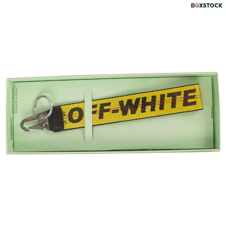 Off-White Industrial Logo Keychain 'Yellow'