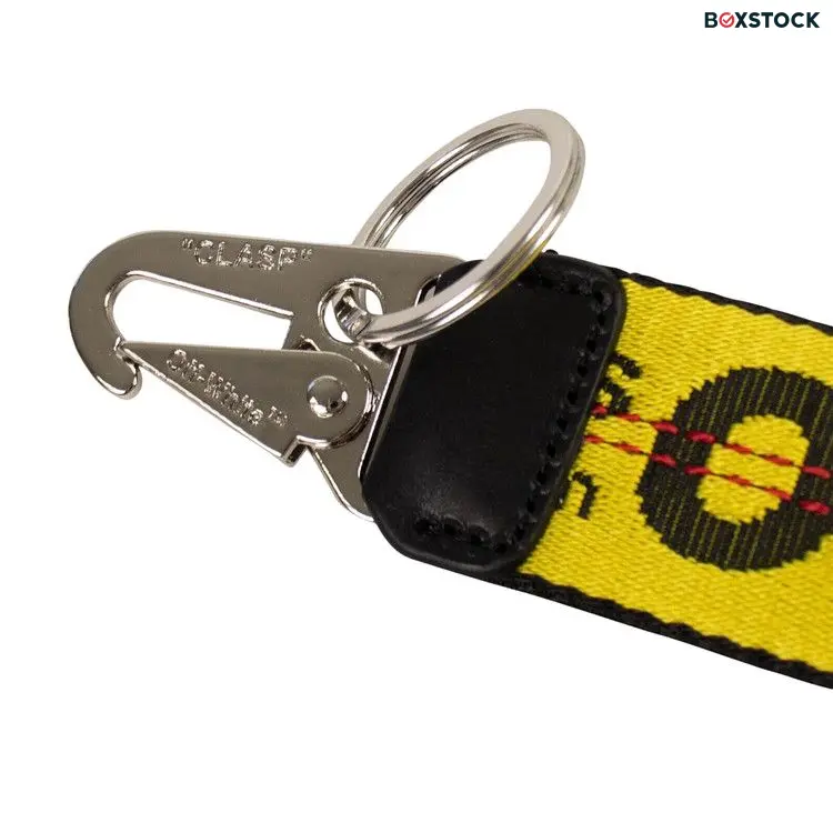 Off-White Industrial Logo Keychain 'Yellow'