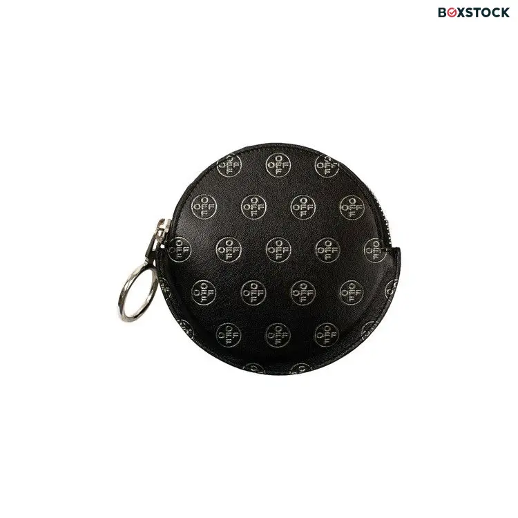 Off-White Logo Round Coin Pouch 'Black'