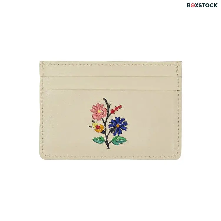 Palace Flower Stitch Cardholder 'White' Fall/Winter 2021