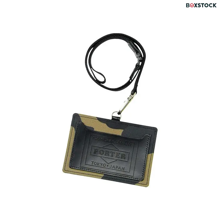 Porter-Yoshida & Co. Camouflage Wallet ID Case 'Khaki' Green
