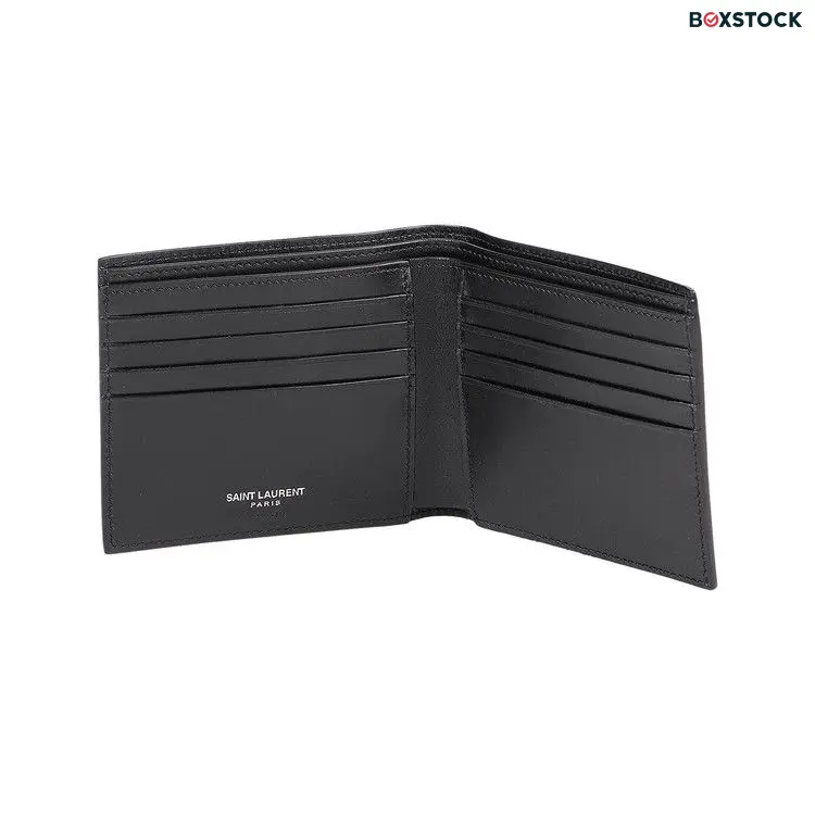 Saint Laurent Ultrasoft Monogram Bifold Wallet 'Nero' Black Spring/Summer 2021