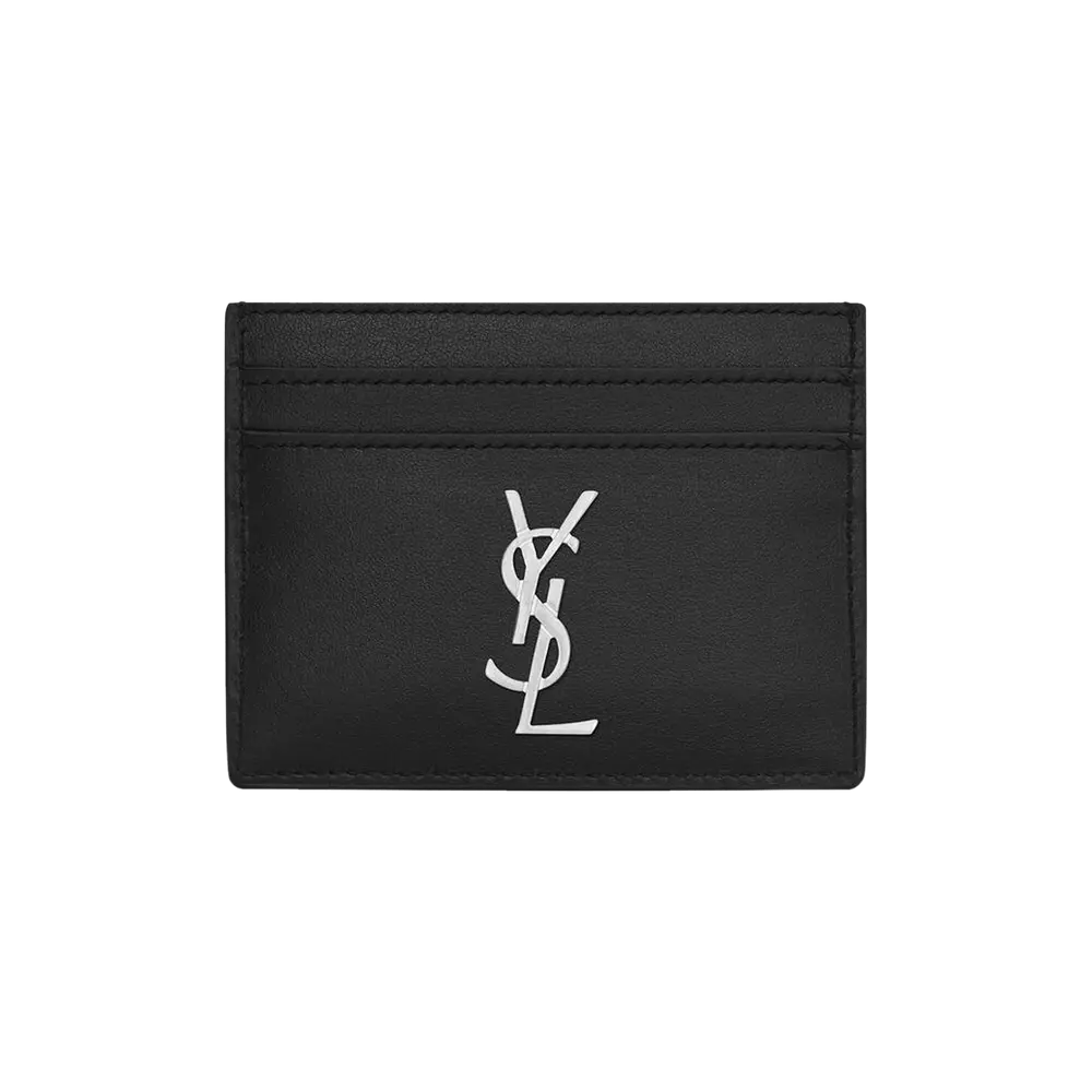 Saint Laurent Logo Monogram Card Holder 'Black' Spring/Summer 2021