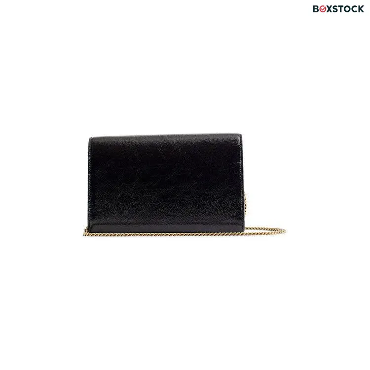 Saint Laurent Wallet On Chain 'Noir' Black Spring/Summer 2024