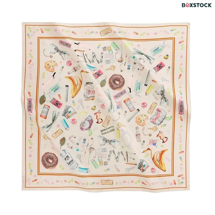 Supreme Trash Silk Scarf 'Multicolor' Multi-Color Spring/Summer 2023