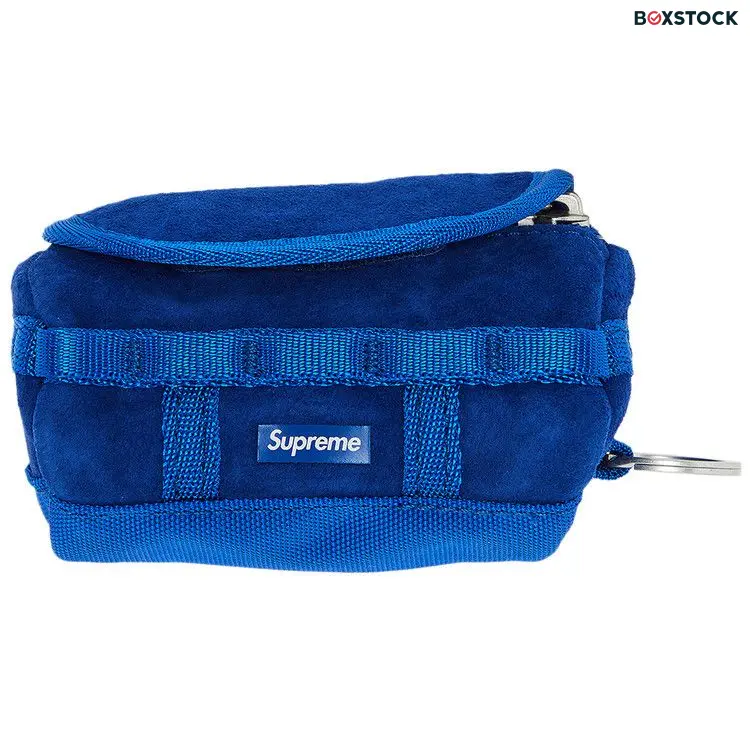 Supreme x The North Face Suede Base Camp Duffle Keychain 'Blue' Fall/Winter 2023