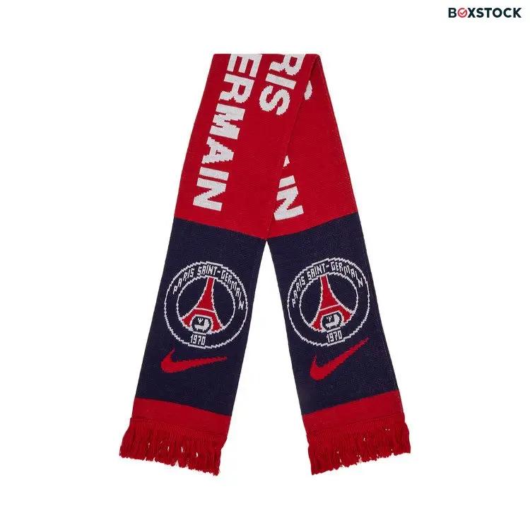 Vintage Paris Saint-Germain Stadium Scarf 'Red/Navy' 4691-100000611SS-RDNV