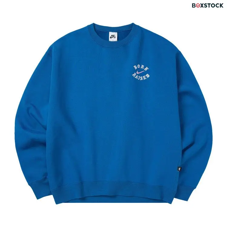 Nike x Born x Raised Crewneck Sweatshirt 'Blue' Fall/Winter 2023