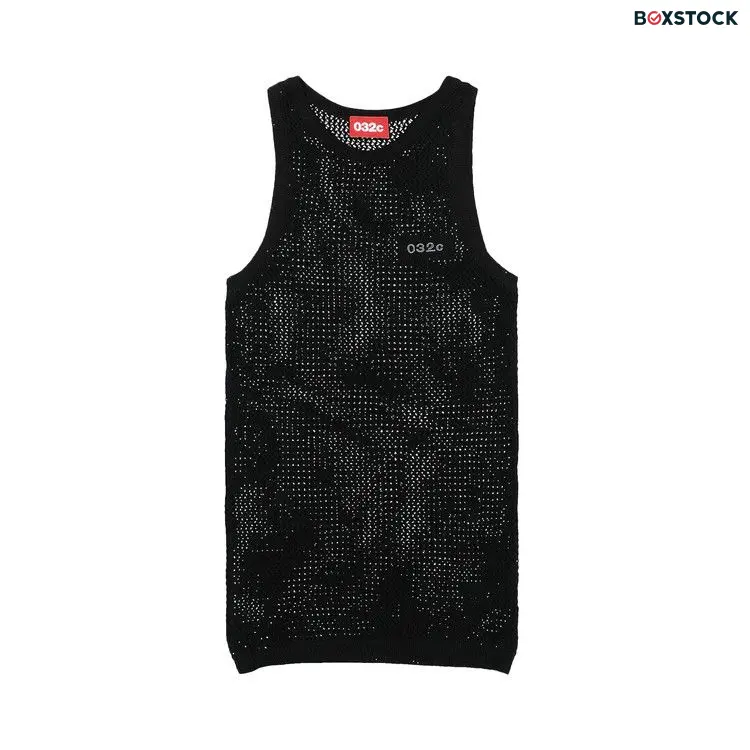 032C Lace Knit Tank Top 'Black' Spring/Summer 2024