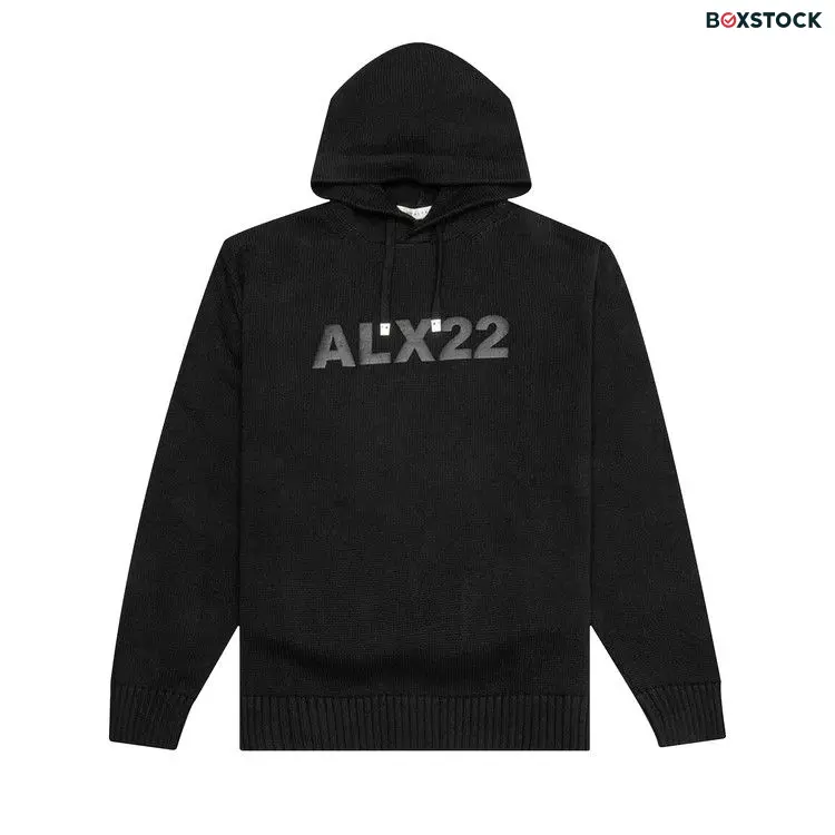 1017 ALYX 9SM Logo Knit Hooded Sweater 'Black' Spring/Summer 2022