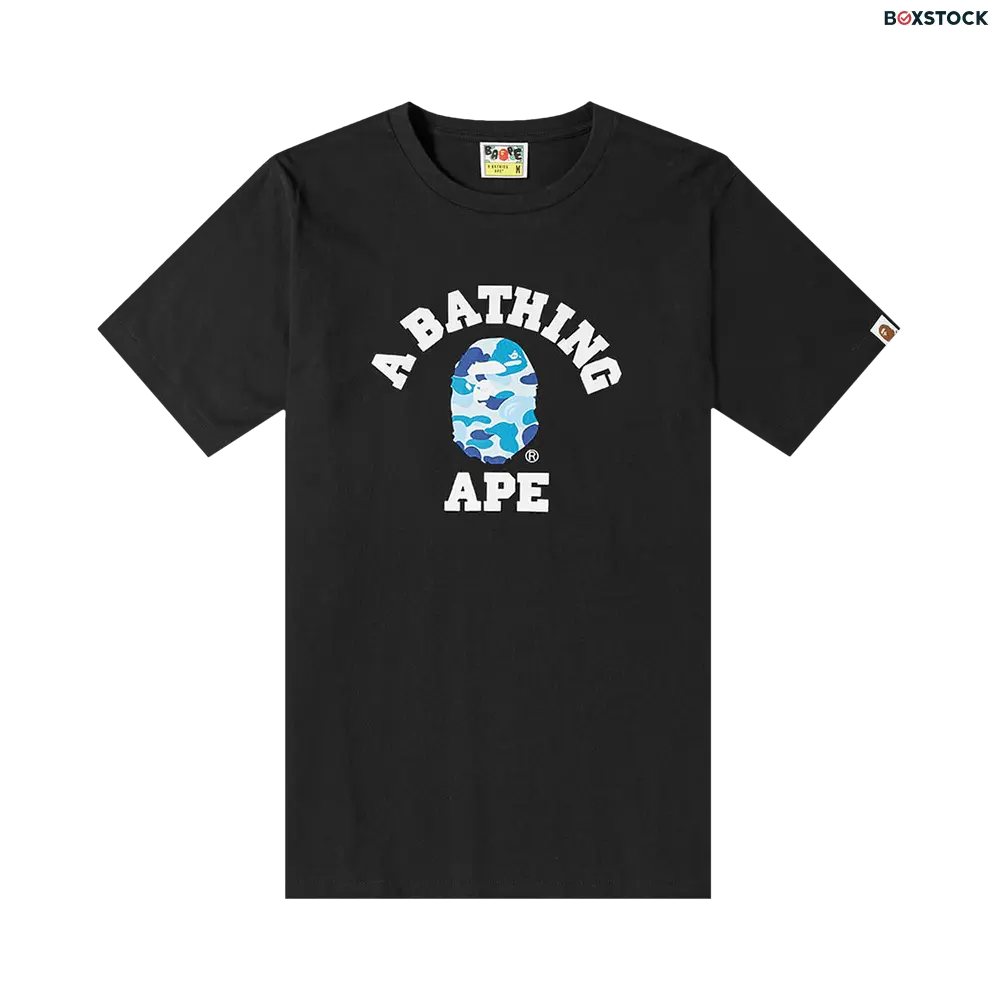 BAPE ABC Camo College Tee 'Black/Blue' Spring/Summer 2020