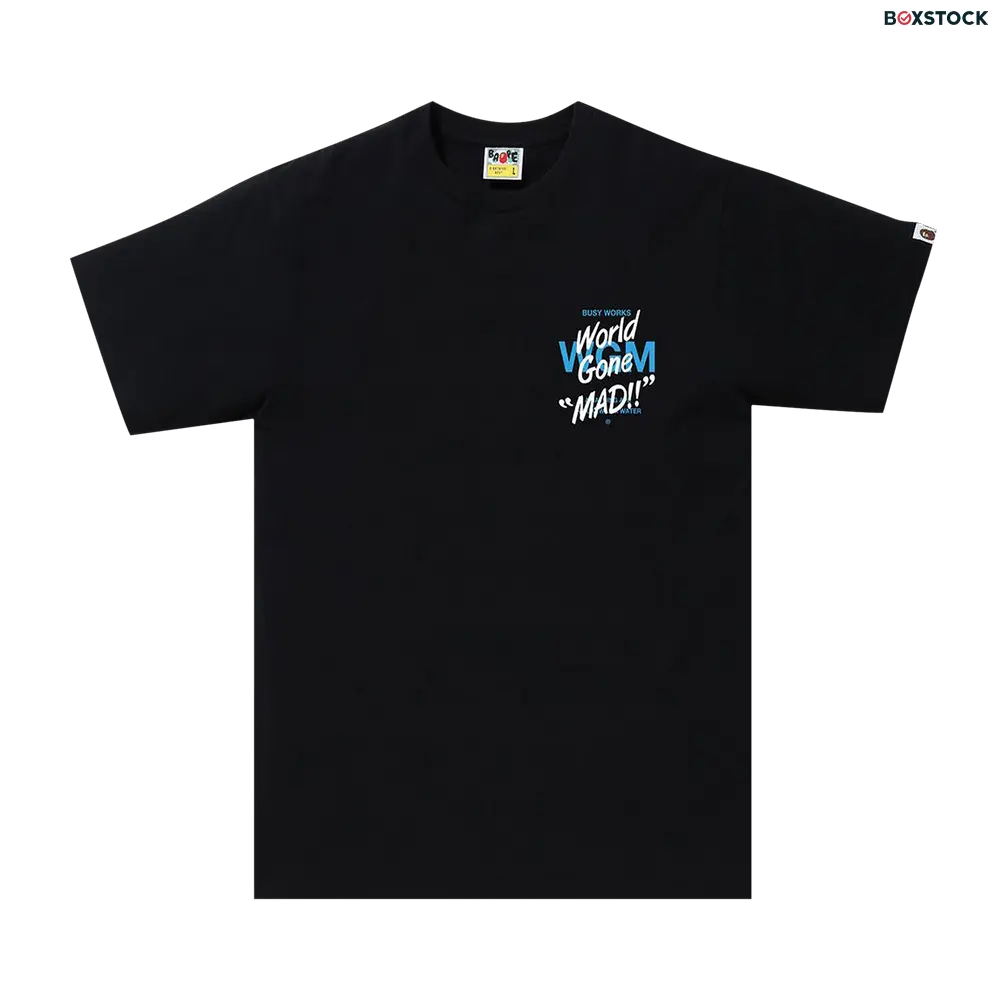 BAPE ABC Camo WGM Ape Head Tee 'Black/Blue' Spring/Summer 2020