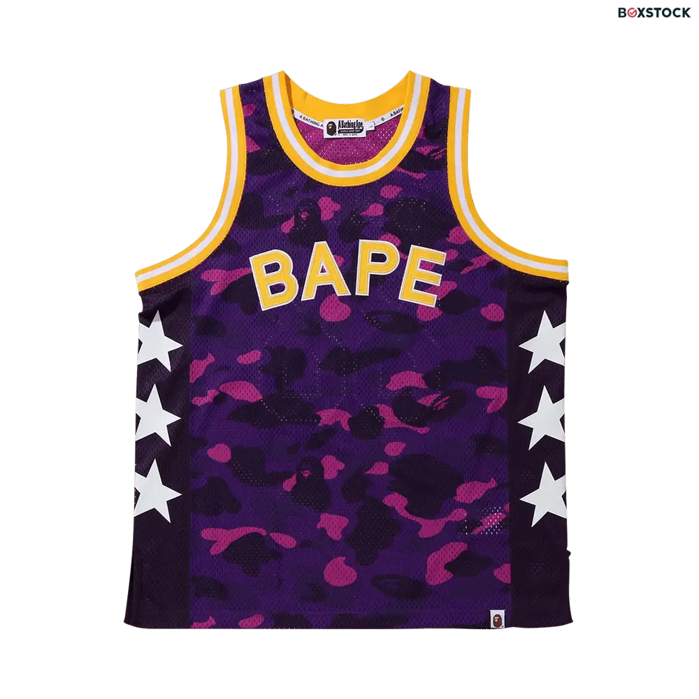 BAPE Color Camo Bape Basketball Tank Top 'Purple' Spring/Summer 2020