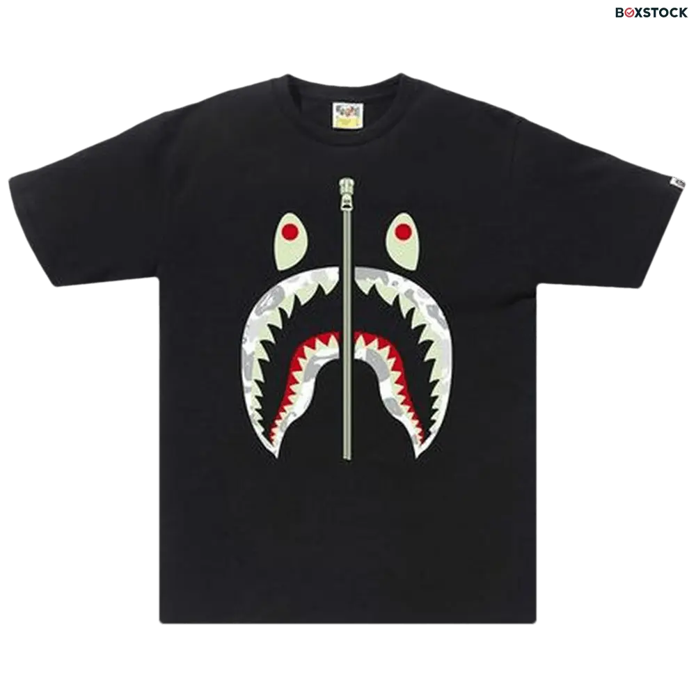 bape BAPE Space Camo Shark Tee 'Black' Spring/Summer 2020