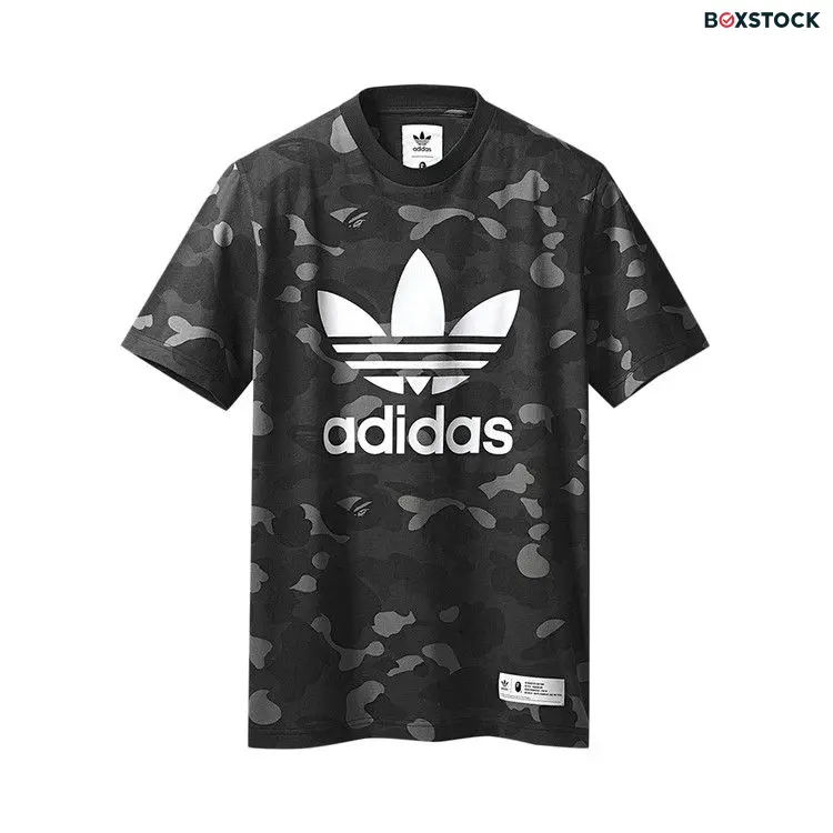 BAPE x adidas adicolor T-Shirt 'Cinder' Grey Fall/Winter 2018