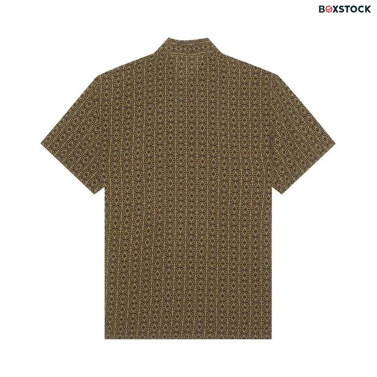 A.P.C. Leandre Short-Sleeve Shirt 'Tobacco' Green Spring/Summer 2024