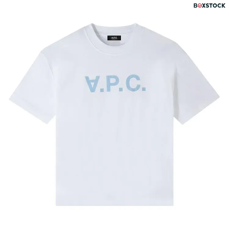 A.P.C. Oversize Grand T-Shirt 'White/Blue' Spring/Summer 2024