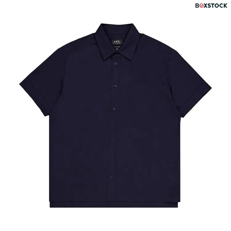 A.P.C. Ross Short-Sleeve Shirt 'Dark Navy' Blue Spring/Summer 2024
