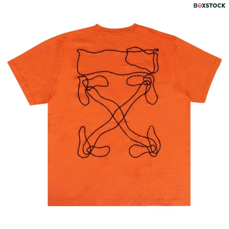 Off-White Abstract Arrows Short Sleeve Over Tee 'Orange' Fall/Winter 2019