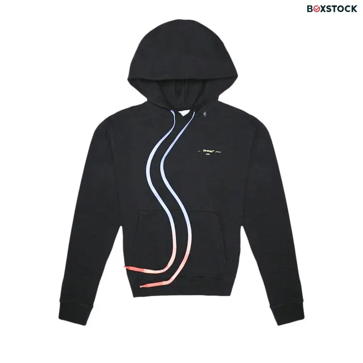 Off-White Acrylic Arrows Incomplete Hoodie 'Black' Fall/Winter 2019