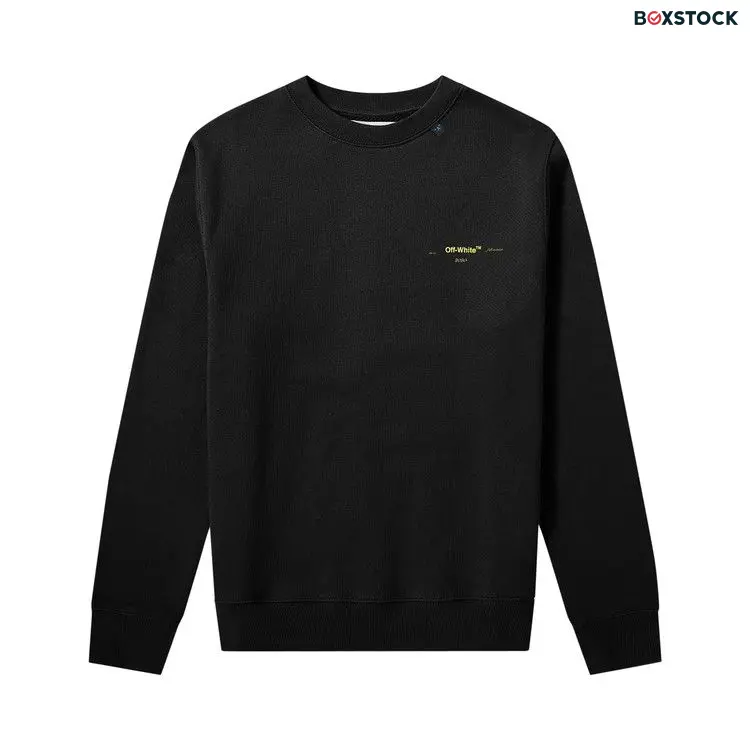 Off-White Acrylic Arrows Slim Crewneck 'Black / Yellow' Fall/Winter 2019