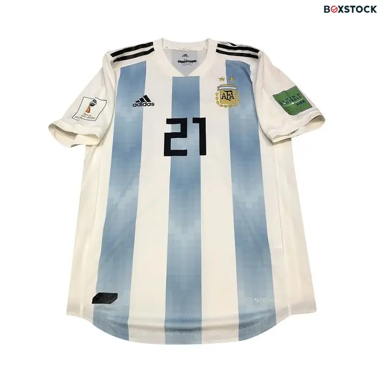 adidas Argentine World Cup Player Issue Jersey 21 Dybala 'White/Blue/Black' Multi-Color 2018