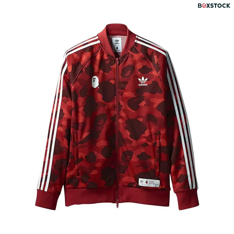 adidas x BAPE adicolor Track Top 'Raw Red' Fall/Winter 2018