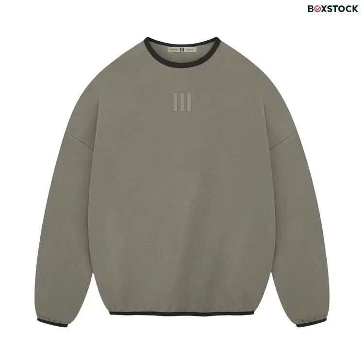 adidas x Fear of God Athletics Suede Fleece Crewneck Sweatshirt 'Clay' Tan Spring/Summer 2024