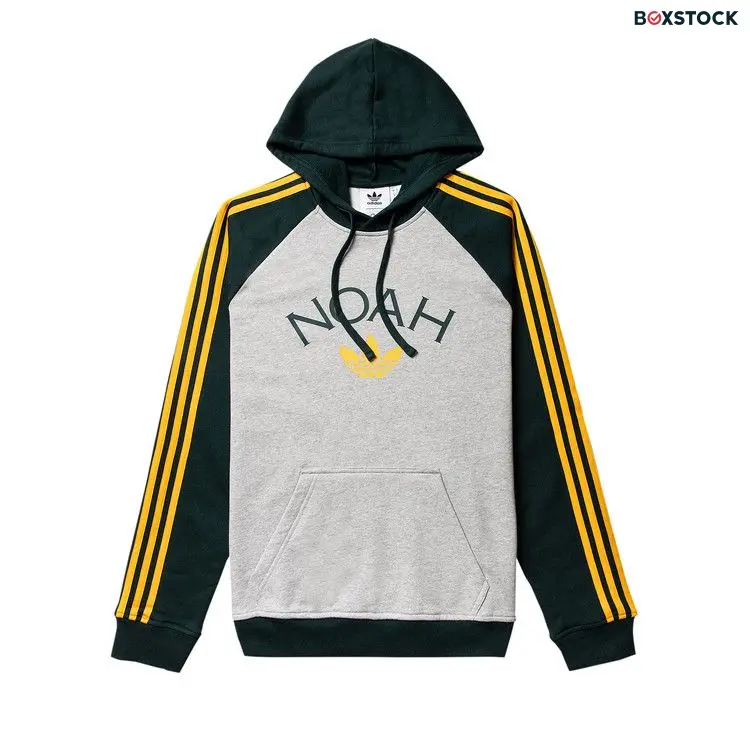 adidas x Noah 3S Hoody 'Medium Grey Heather/Green Night' Fall/Winter 2021