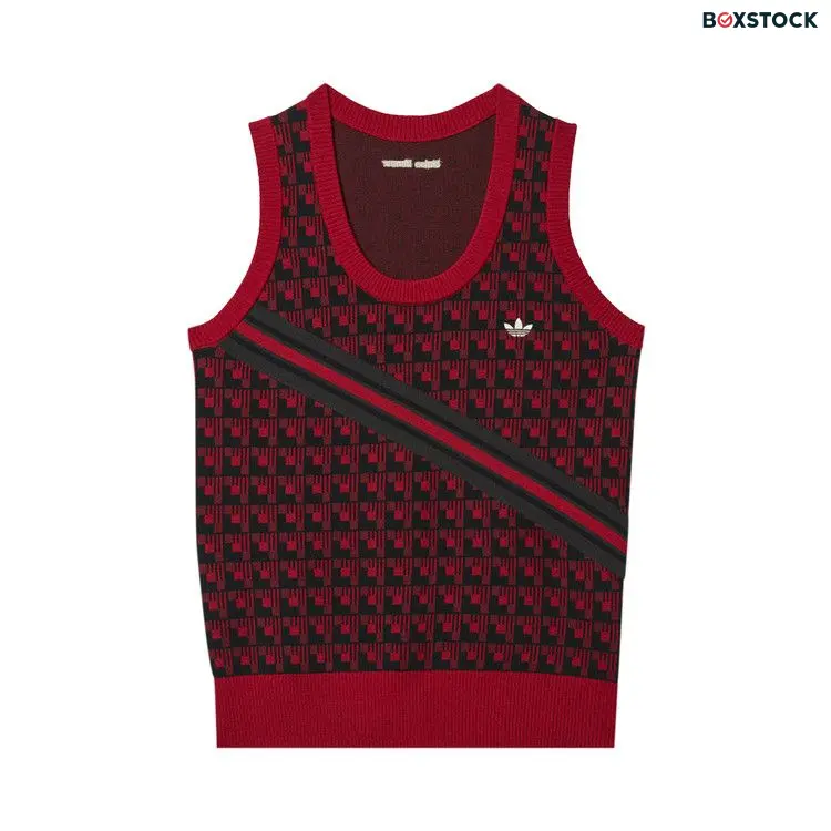 adidas Adidas x Wales Bonner Knit Vest 'Multicolor' Red Spring/Summer 2022