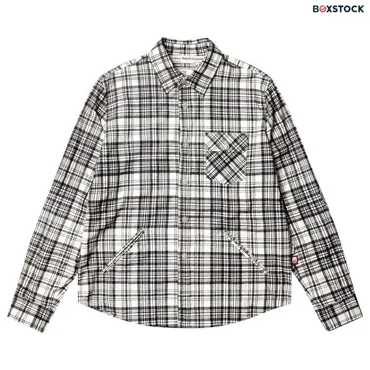 Advisory Board Crystals Alumni Plaid Overshirt 'Black/White Check' Spring/Summer 2025