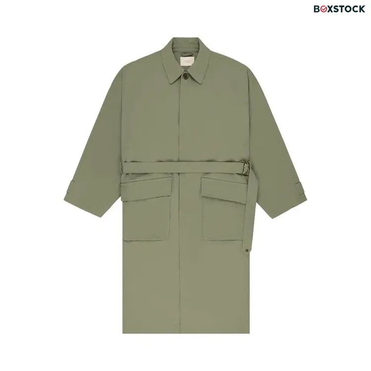 Aimé Leon Dore Belted Top Coat 'Oil Green' Spring/Summer 2024