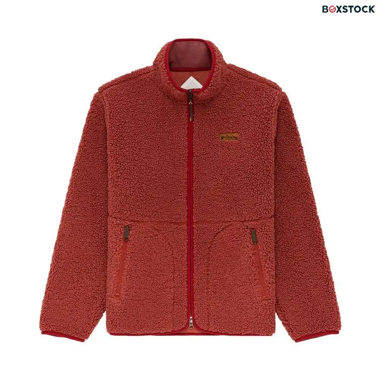 Aimé Leon Dore Full-Zip Deep Pile Fleece Jacket 'Marsala' Red Spring/Summer 2023