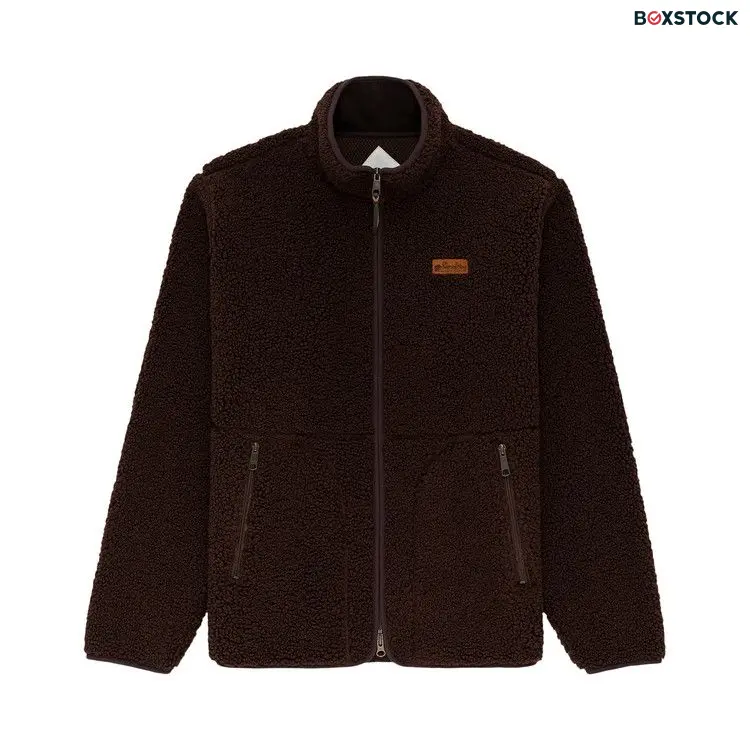 Aimé Leon Dore Full-Zip Deep Pile Fleece Jacket 'Hot Fudge' Brown Spring/Summer 2023