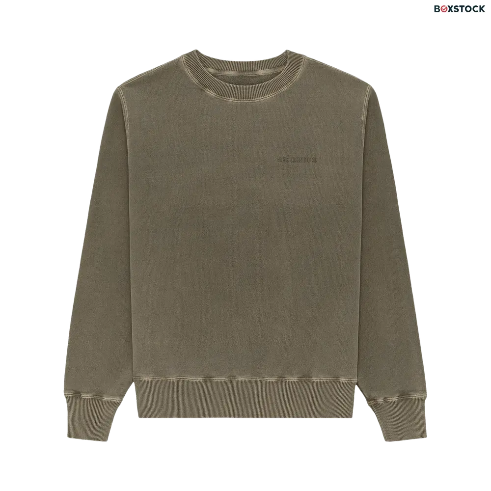 Aimé Leon Dore Garment Dyed Uniform Crewneck Sweatshirt 'Laurel Oak' Green Spring/Summer 2023