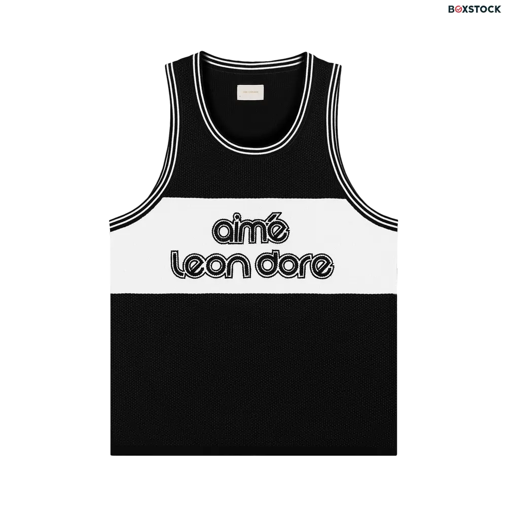 Aimé Leon Dore Knit Basketball Jersey 'Black' Spring/Summer 2024
