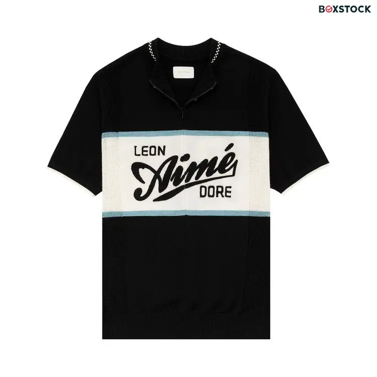 Aimé Leon Dore Knit Cycling Jersey 'Jet Black' Spring/Summer 2023