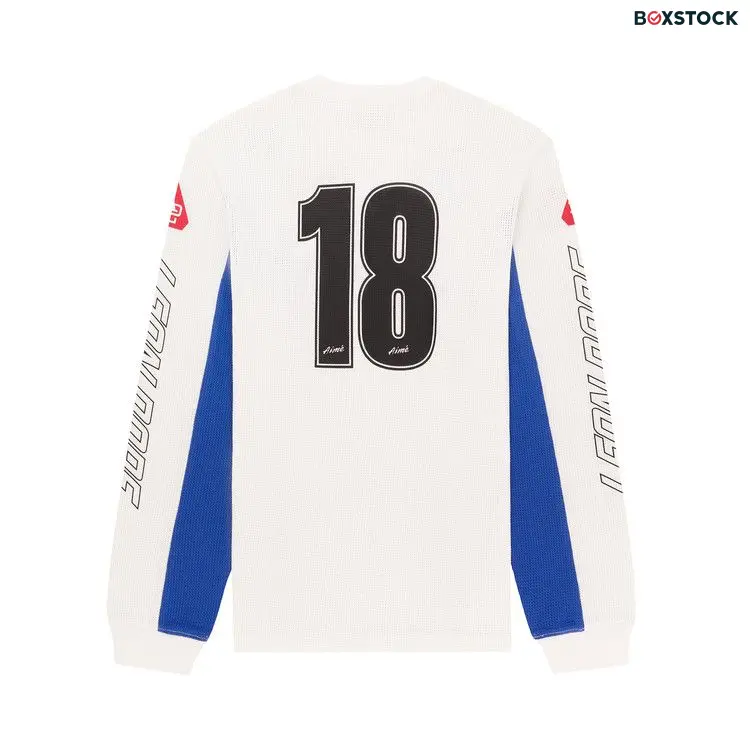 Aimé Leon Dore Mesh Moto Long-Sleeve Tee 'Pristine' White Spring/Summer 2024