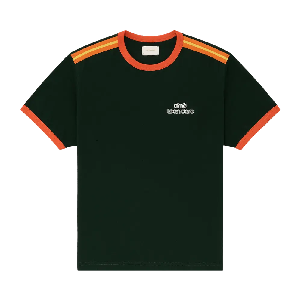 Aimé Leon Dore Retro Ringer Tee 'Pine' Green Spring/Summer 2024