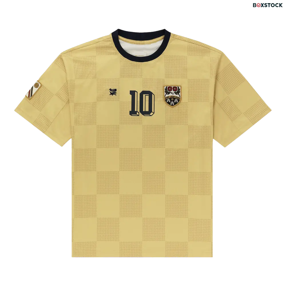 Aimé Leon Dore Team Soccer Jersey 'Dried Moss' Yellow